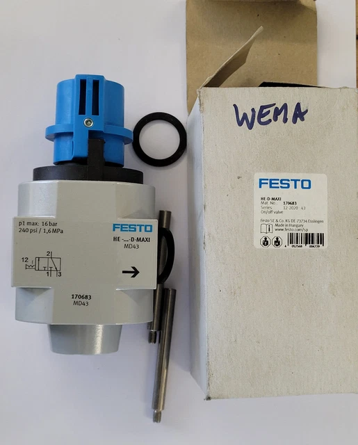 Valvola di accensione FESTO HE-D-MAXI 170683 - NUOVA/IMBALLO ORIGINALE - worldwide shipping