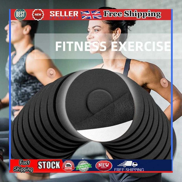 10x patch adesive impermeabili coperture sensore sportivo nastro overpatch (nero)