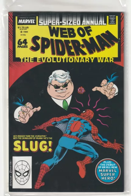 Web of Spider-Man Annual # 4 1988 Marvel Steve Gerber Cynthia Martin Poison Slug