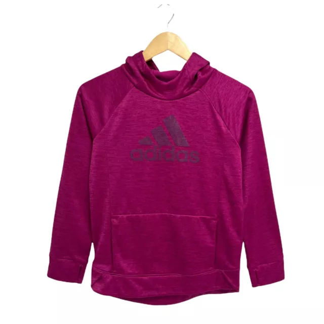 Adidas Ragazze Felpa con Cappuccio Pullover Manica Lunga Viola Taglia L /G (14)