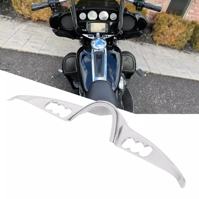 Chrome Batwing Switch Panel Dash Accent Cover For Harley Tri Street Glide FLHX