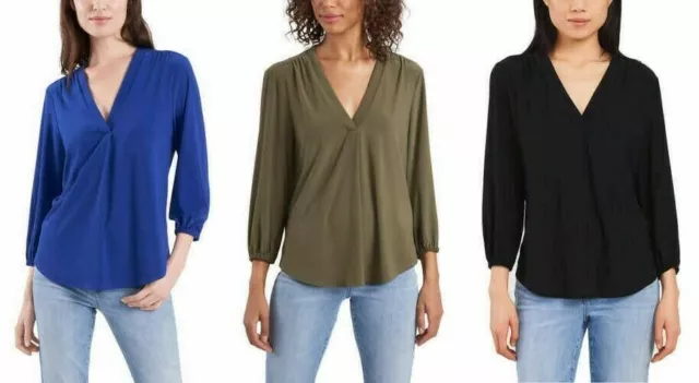 Two by Vince Camuto Ladies' V-Neck Long Sleeve Top