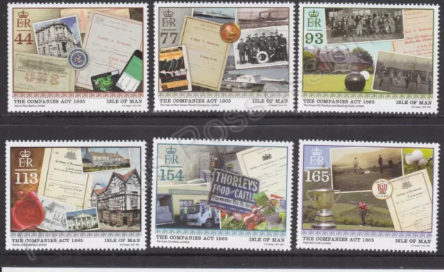 Sg 2037-2042 Isle Of Man Mnh Stamp Set 2015 Companies Act 150Th Anniversary