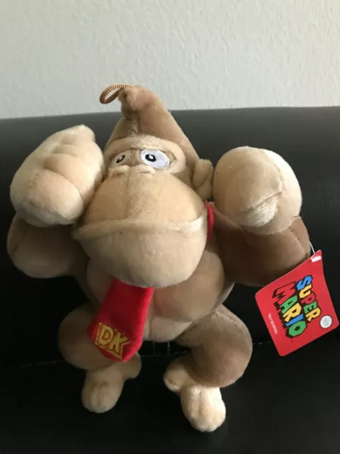 Nintendo Super Mario Brothers Donkey Kong Gorilla 9" Stuffed Plush Doll Toy