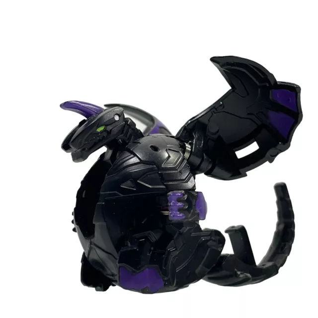 Bakugan Battle Brawlers Planet Black Darkus Dragonoid B400 Rare HTF Collectible