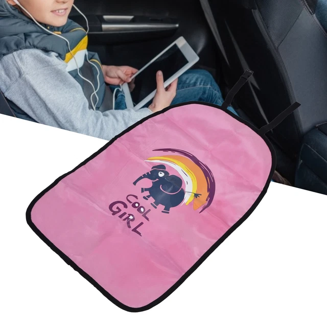 (Rainbow Elephant)Car Back Cover Kick Mat Stable Washable Beautiful For Protect