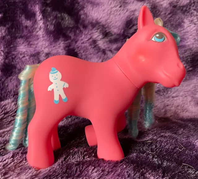 G1 Hasbro My Little Pony Candy Cane - Molasses / Gingerbread - Vintage 1980s