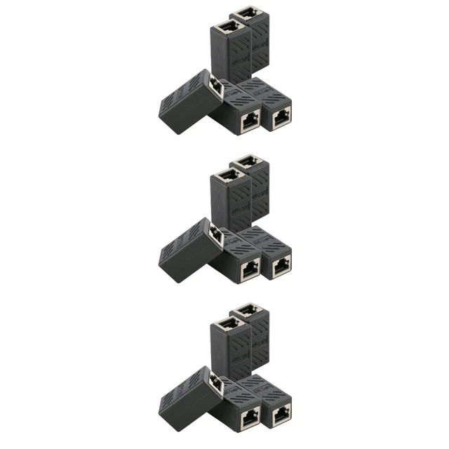 15 Stück Ethernet-Kabel In-line abgeschirmte RJ45-Kupplung Weibliche zu