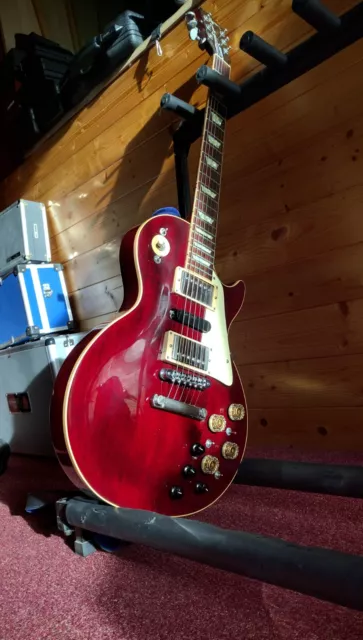 1989 Gibson Les Paul Standard Wine Red with Fuzz Factory + 3rd pickup