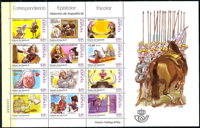 ESPAÑA 2002  pliego de 12 sellos  EDIFIL 3912/23 Correspondencia Epistolar  **