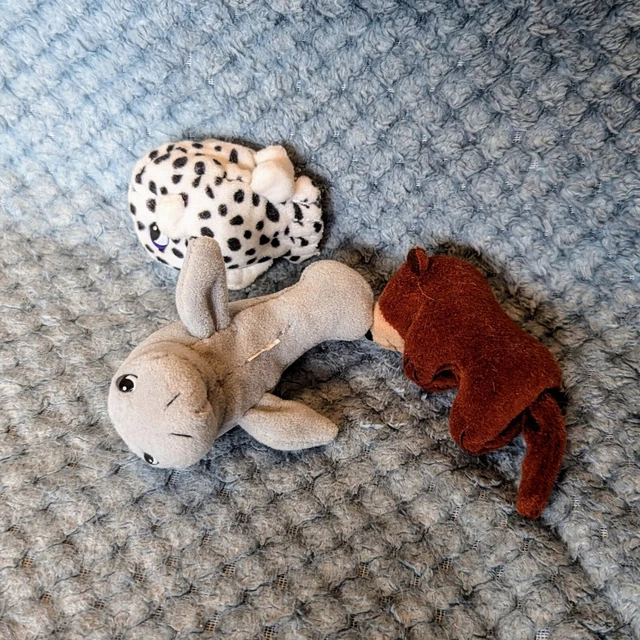 POUND PUPPIES OCEAN Animals Small Soft Plush Vintage Sea Otter Fish