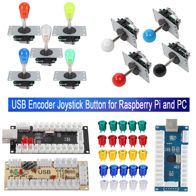 Delay Arcade USB Encoder PC to Joystick Game Button DIY For MAME Fight Stick FER
