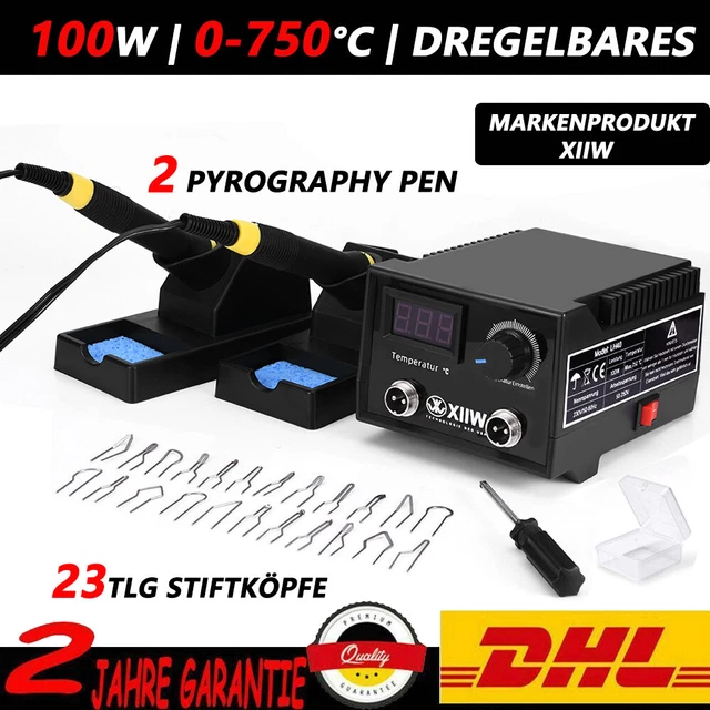 Dregelbares Brandmalerei Brennpeter 2 Pyrography Pen Brandmalkolben Lötkolben AA