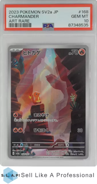 2023 JAPANESE POKEMON SV2a-POKEMON 151 168 CHARMANDER ART RARE PSA 10