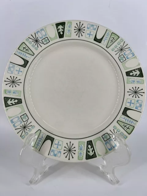 Vintage Taylor Smith Taylorstone Cathay S/2 - 10" Dinner Plates MCM Atomic