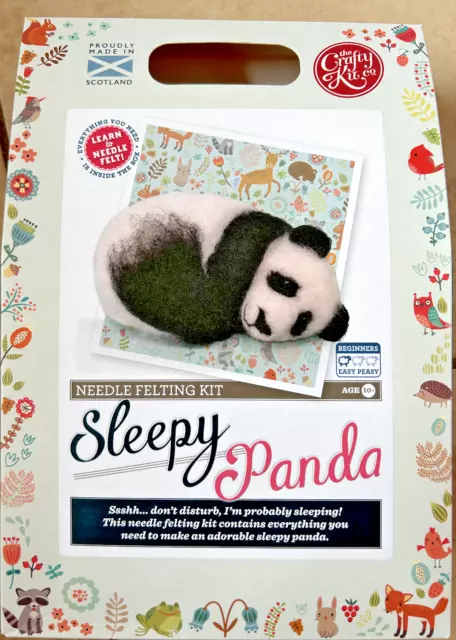 THE CRAFTY KIT COMPANY - Sleepy Panda Needle Felting Kit