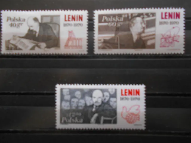 Briefmarken Polen Polska 1970 Mi-Nr. 1996 - 1998 postfrisch Lenin