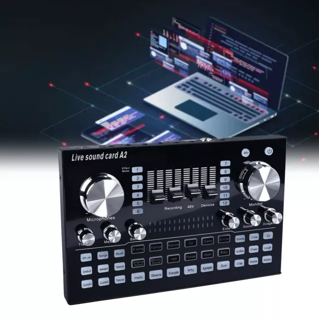 Live Sound Card Audio Mixer PC Téléphone Mobile Pour L'enregistrement En Stream