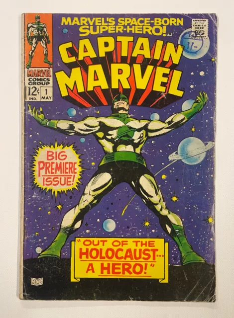 CAPTAIN MARVEL #1. MAI 1968. MARVEL. Sehr guter Zustand 1AUSGABE IN DER 1. SOLO-SERIE!