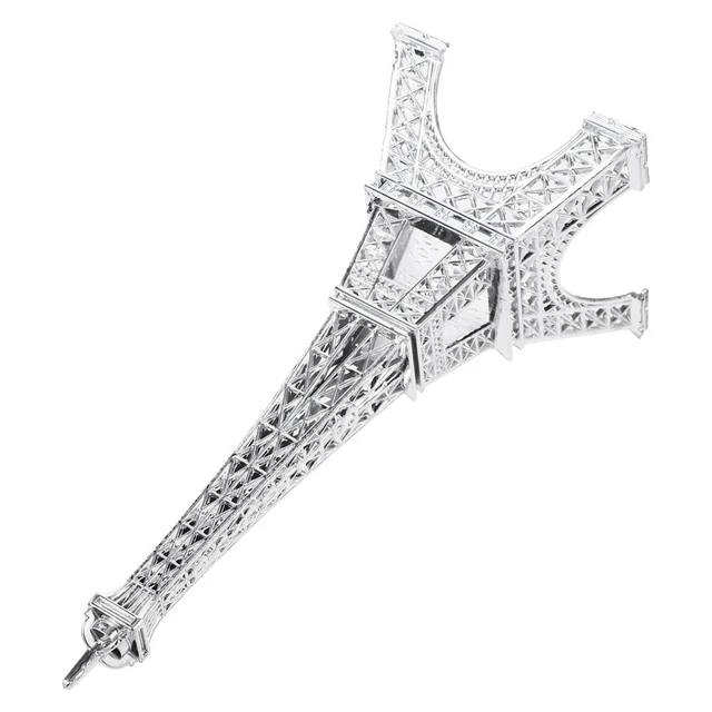 Statue Tour Eiffel 25cm - Alliage Zinc Bronze - Déco Vintage Parisienne Pour Intérieur Et Cadeau
