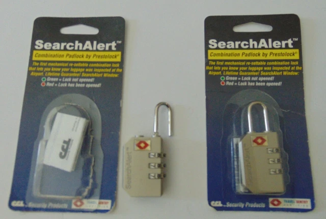 Combination Padlock Travel Security for Luggage by Prestolock set of 2
