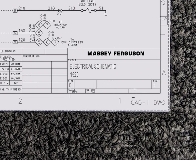 MASSEY FERGUSON LOADER 1520 Electrical Wiring Diagram Manual 209.30