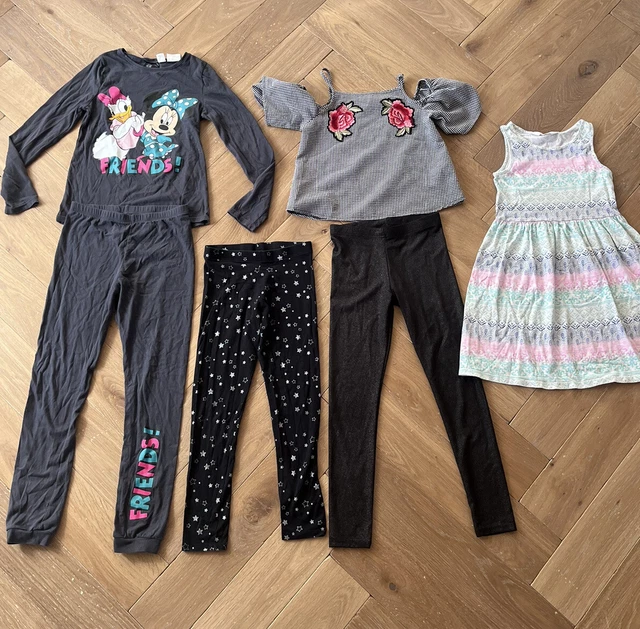 Girls clothing bundle 8-10yrs leggings dress top sleepwear