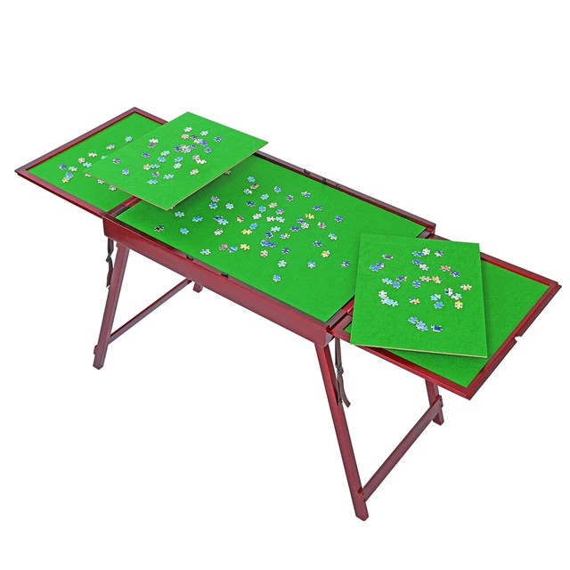 JIGSAW PUZZLE TABLE with folding legs storage tilting drawer 1000pcs board stand EUR 176,21