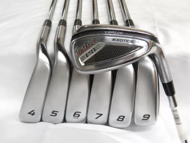 Used Tour Edge Exotics E723 Iron Set 4-PW Elevate MPH Regular Flex Steel Shafts