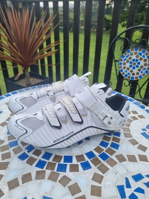 Bontrager RL Inform Body Geometry Road Shoe White With Cleets UK 10