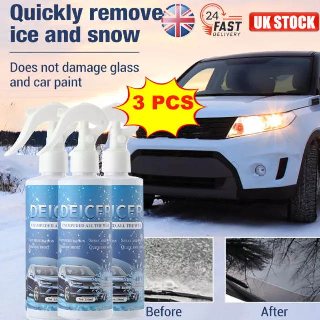 60ML Car Windshield Ice-Remover Spray Deicing Deicer Defroster Melting  Agent