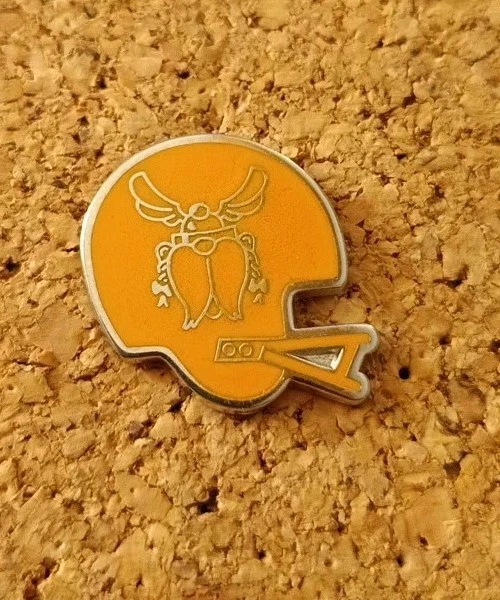 Pin's FFFA Football Américain - 10ème Casque D'Or Français - Vintage Laiton - Neuf