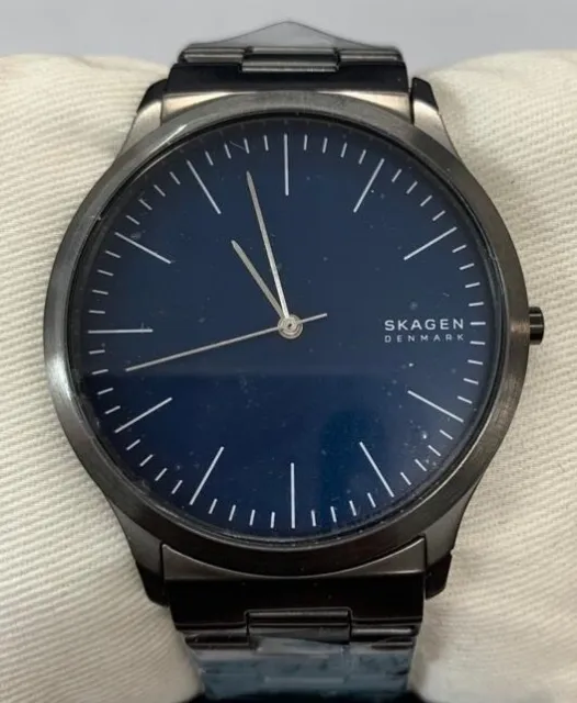 Skagen SKW6564 Jorn Gray Gunmetal Tone Blue Dial Mens Casual Classic Watch