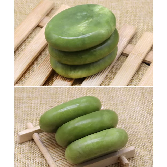 Professional Oval Jade Massage Stones Hot Cold Stone for Body Spa