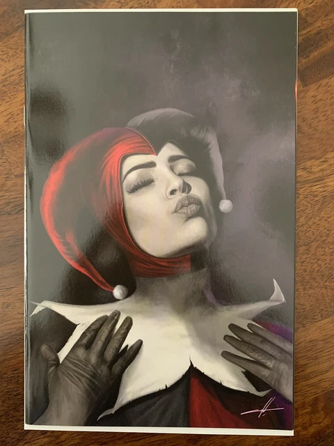 ✨DARK KNIGHTS OF STEEL #1 - COHEN Harley Quinn COLOR SPLASH Virgin Variant - NM+
