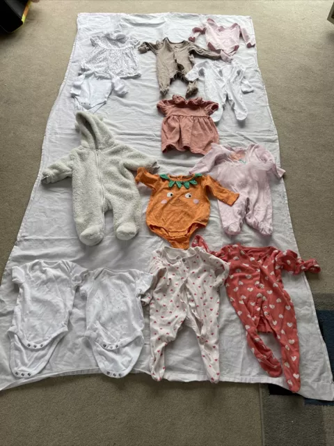 Pacchetto vestiti bambine 0 3 mesi misto