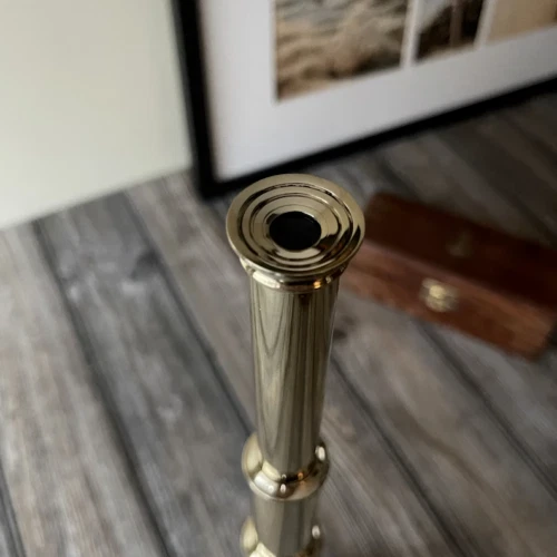Nautical Themed Vintage Style Sailor Telescope With Wooden Box