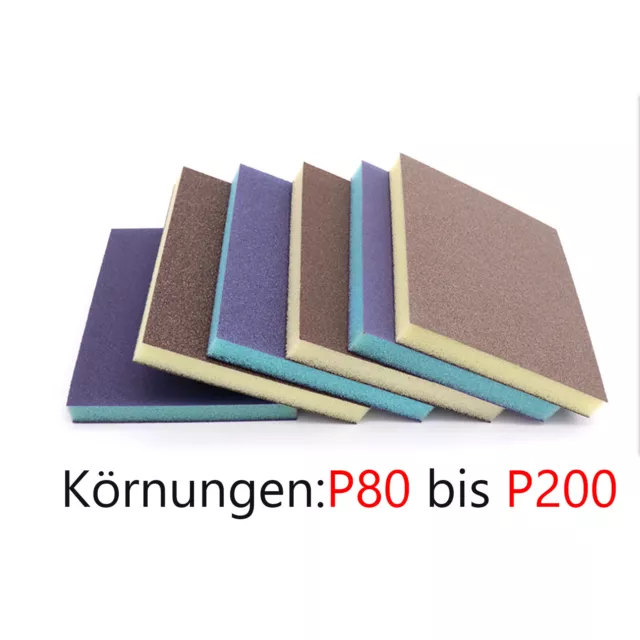 Schleifschwamm Korn Schleifmatten Schleifklotz Schleifpad Schleifblock P80-P220