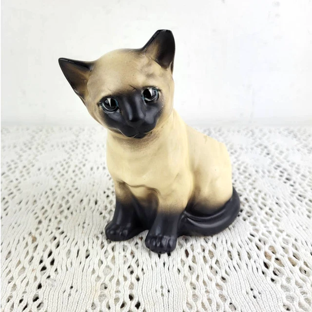 Vintage Napcoware Japan Siamese Cat 5" Ceramic Planter C6718