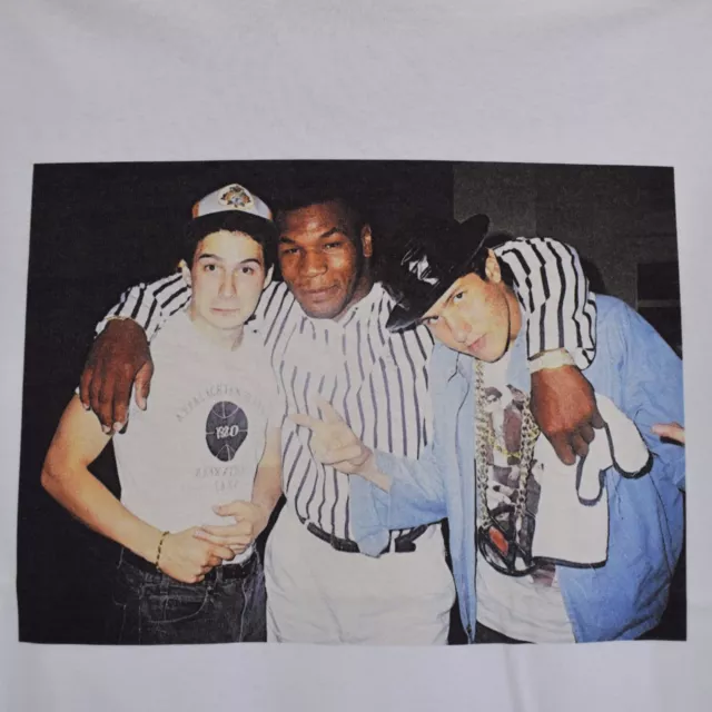 Tyson Beastie Boys Boxing Hip Hop Mike Tyson White Tee T-shirt by Actual Fact