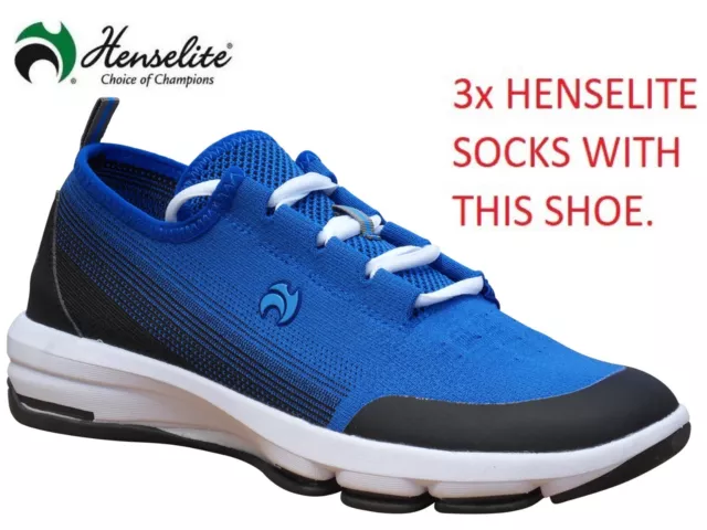 Henselite  Men's HM62 Men's Aviate Lawn Bowls Shoes. 3x SOCKS FREE