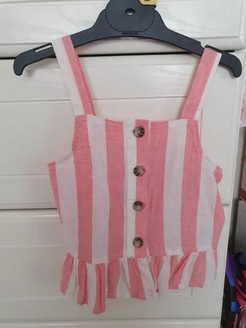 Brand New Girls striped top Size 4