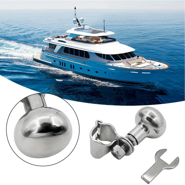 Capuchon Central Pour Volant De Bateau En Acier Inoxydable Brillant – Rehausse L'esthétique Et Protège Du Milieu Marin ! - 6