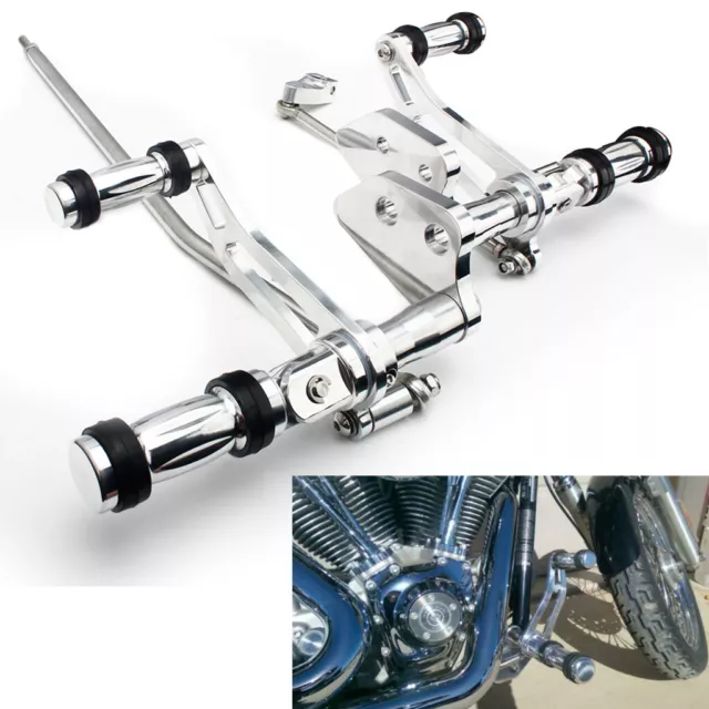 POLISHED FORWARD CONTROL FOR HARLEY 2006 2013 DYNA STREET BOB Custom FXDB FXD