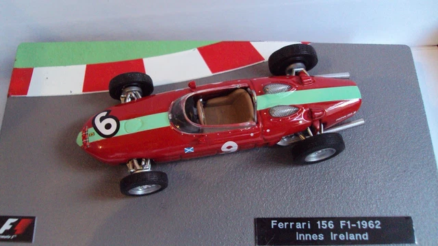 Modèle Réduit 1:43 Ferrari F1 156 #9 1962 Innes Ireland - Edicola Avec Vitrine - Neuf