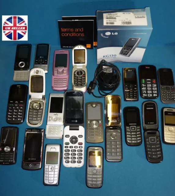 Job Lot 20 Mixed Handsets Mobile Phones Nothing Tested Nokia Samsung plus others