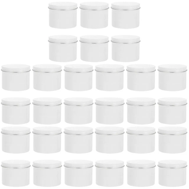 30 piezas latas de aluminio hojas de té rellenables vasos velas hágalo usted mismo