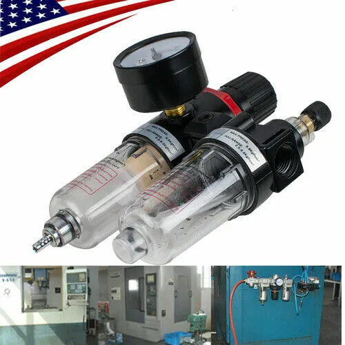 Air Pressure Oil/Water Separator Trap Filter Airbrush Compressor Spray Paint Gun