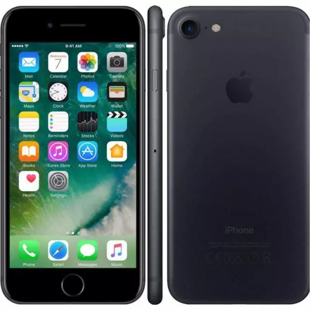 Apple iPhone 7 - 32GB- Unlocked - Black- 12M Warranty - Very Good! Grade B!