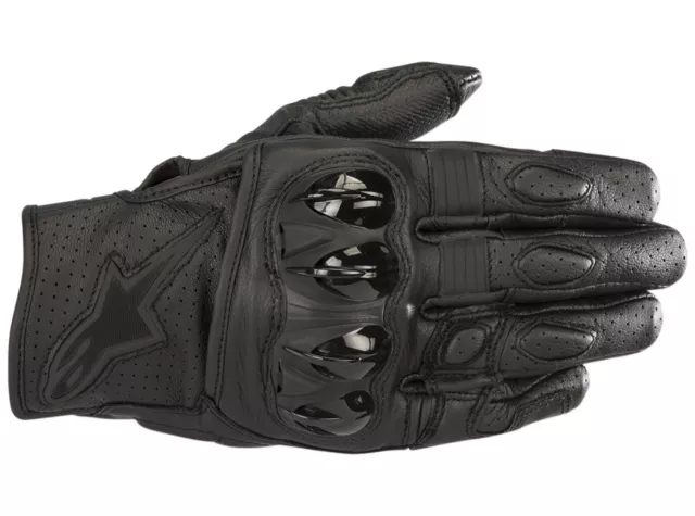 Alpinestars Celer V2 Mens Leather Motorcycle Gloves Black